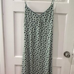 Floral Print Sage Green Dress